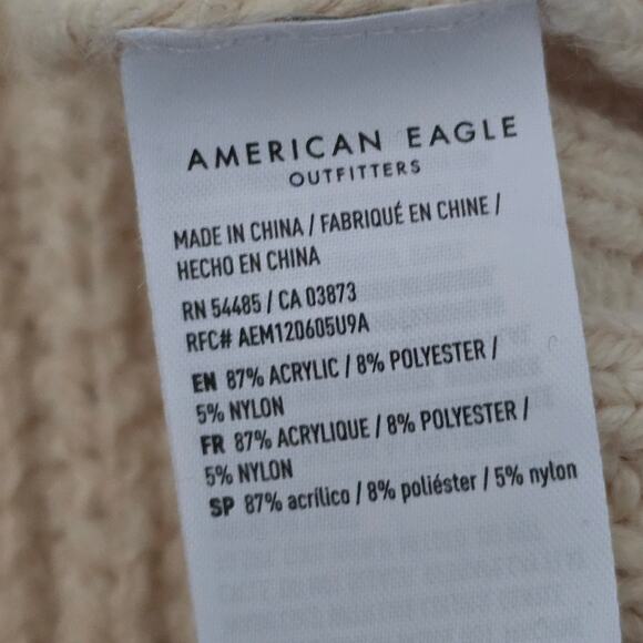 Women's Cream Knit Sweater Dress M Chucky Cozy Soft Minimalist Winter Layering - Picture 10 of 11